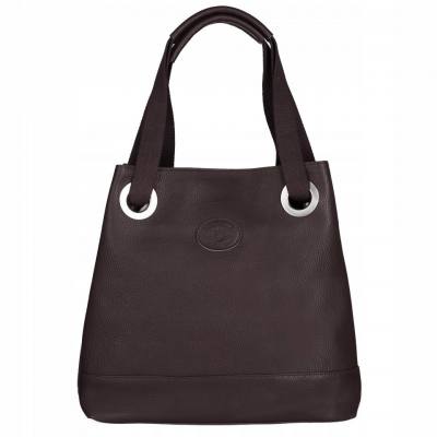 - brązowa torebka skóra naturalna CZEKOLADOWA torebka XL SKÓRA NATURALNA